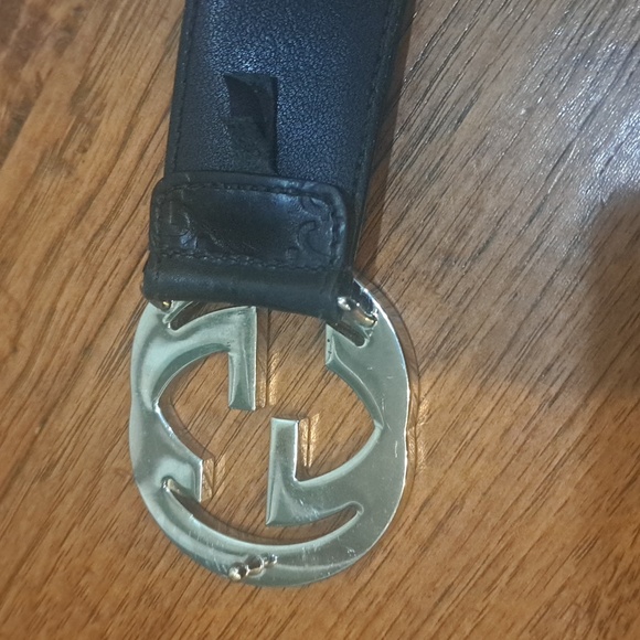 GUCCI Interlocking G Signature Leather Belt - Picture 8 of 10